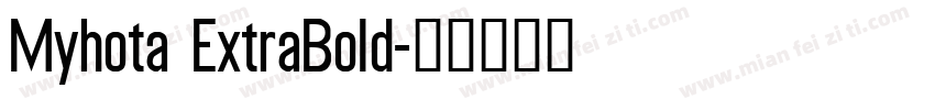 Myhota ExtraBold字体转换